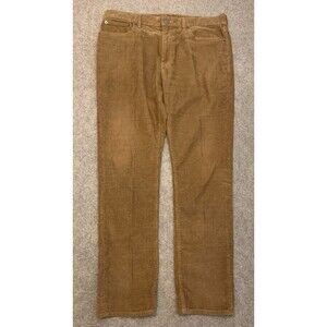 J Crew Pants Mens 35x32 Slim Fit Flex Corduroy Straight Leg Preppy Casual Chino